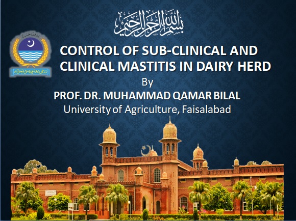 control of clinical and sub clinical mastitis 