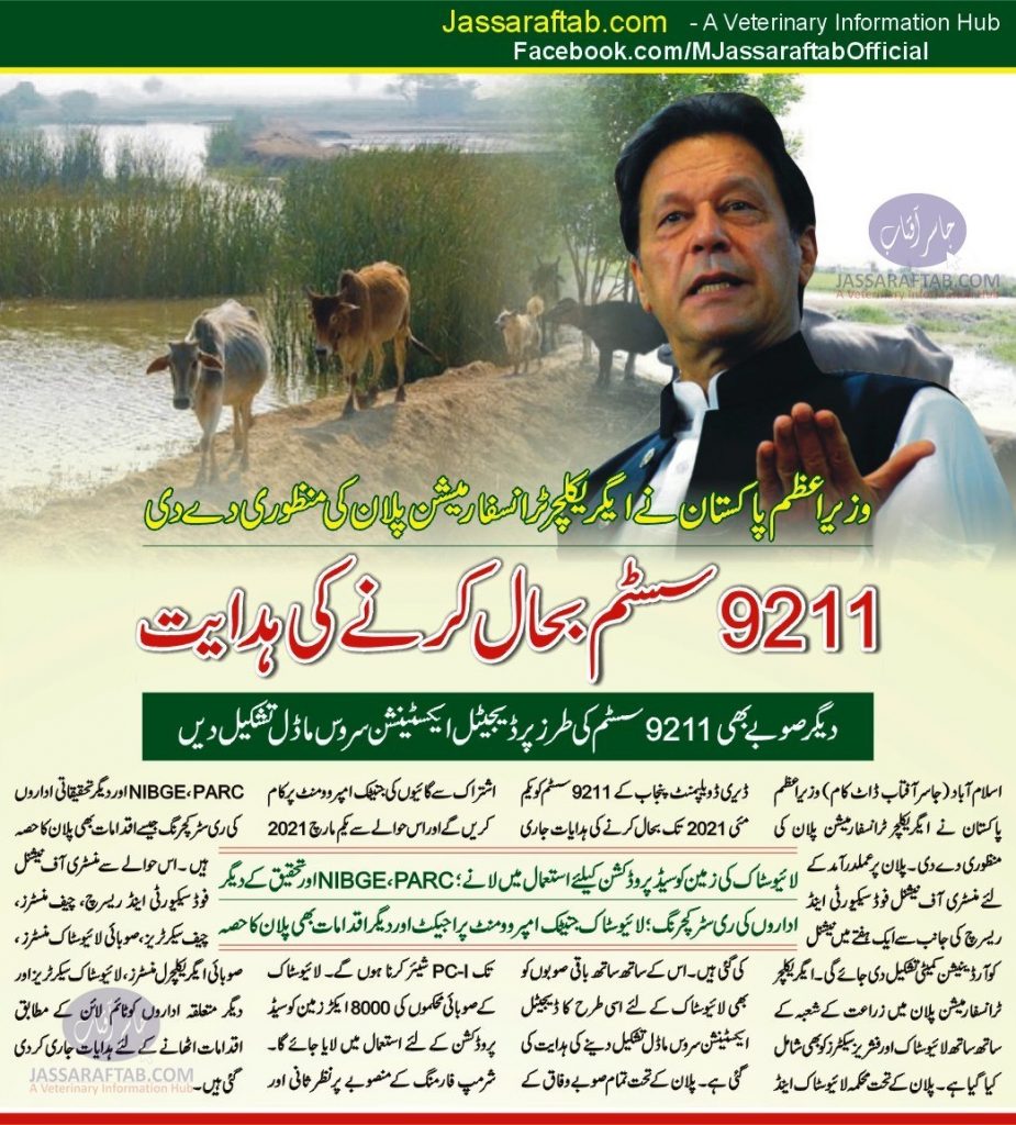 agriculture transformation plan of imran khan 