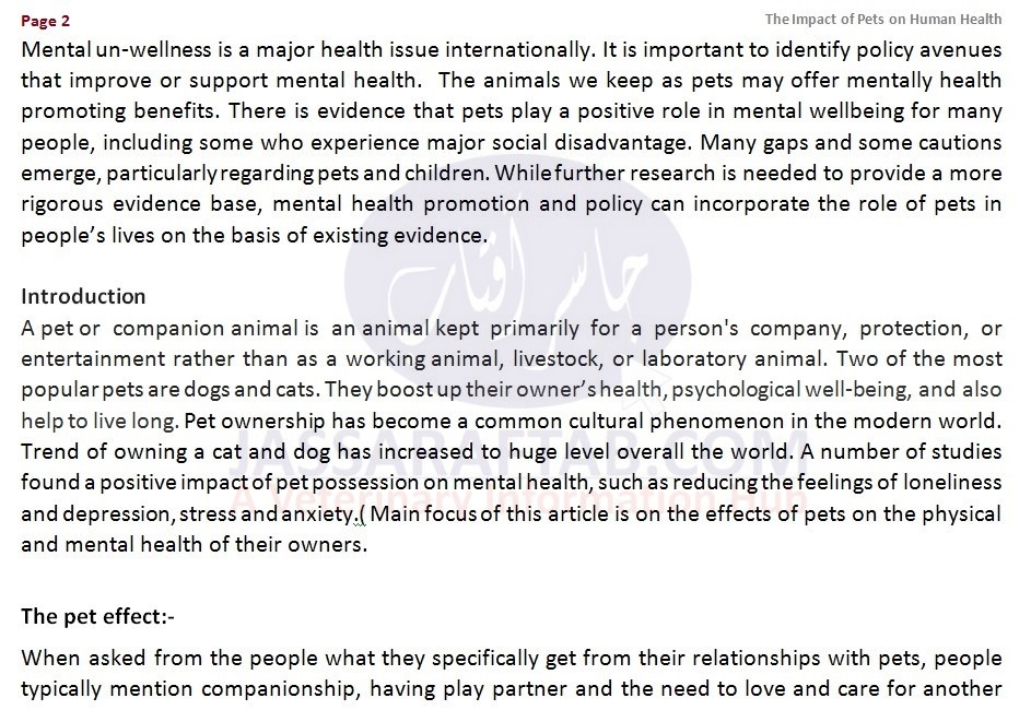 Importance of dogs to humans