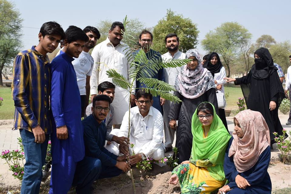 Plantation at BZU Multan
