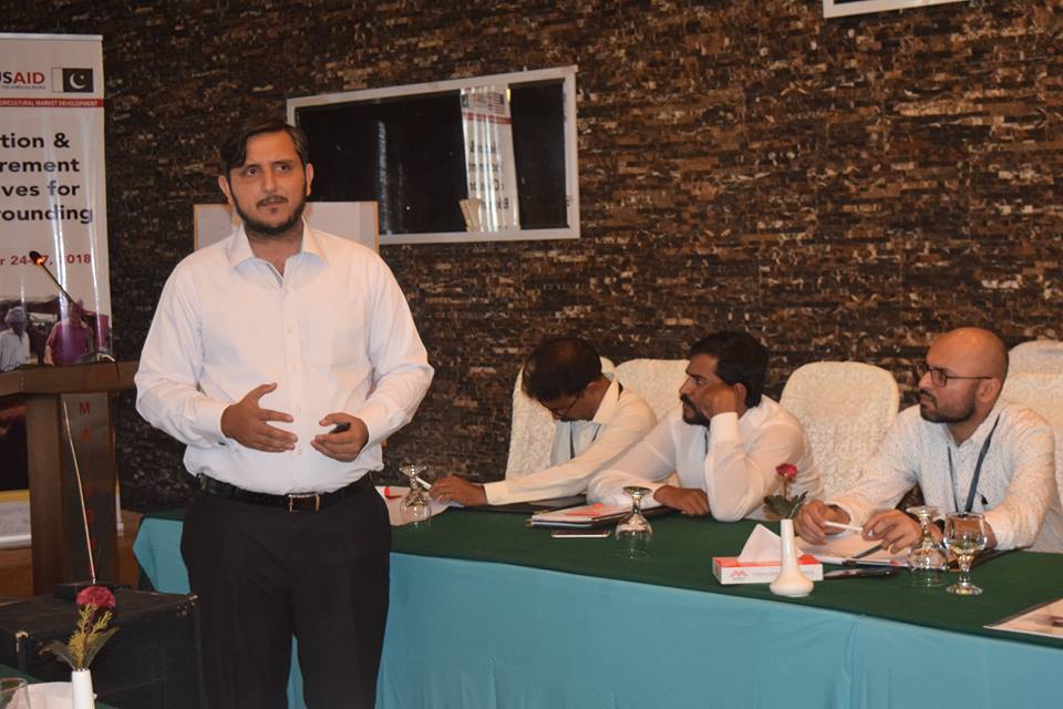 Dr. Waseem Shaukat delivering a talk