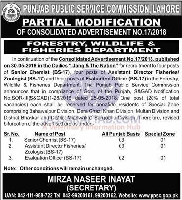 Forestry ,Wildlife & Fisheries Department job