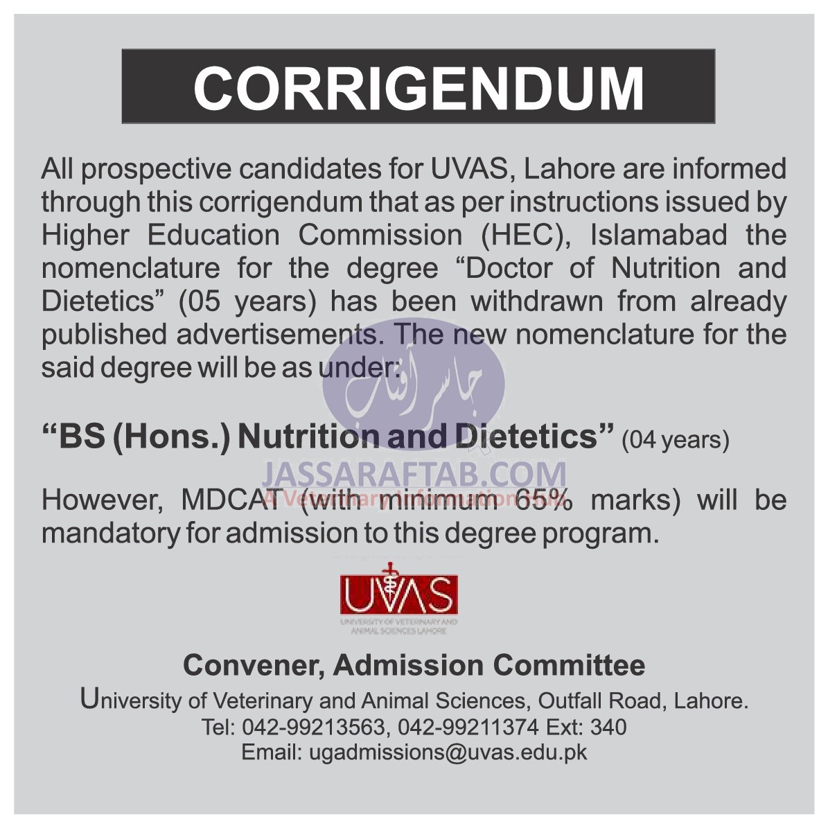 Doctor with human nutrition degree