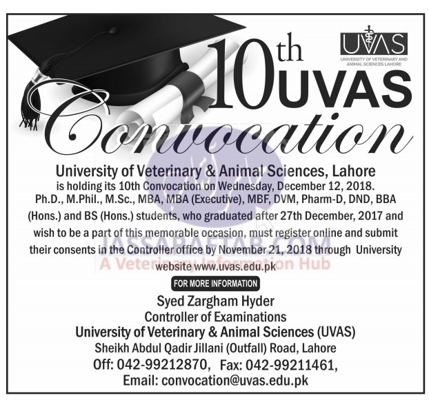 10th UVAS Convocation