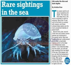 نایاب سمندری حیات