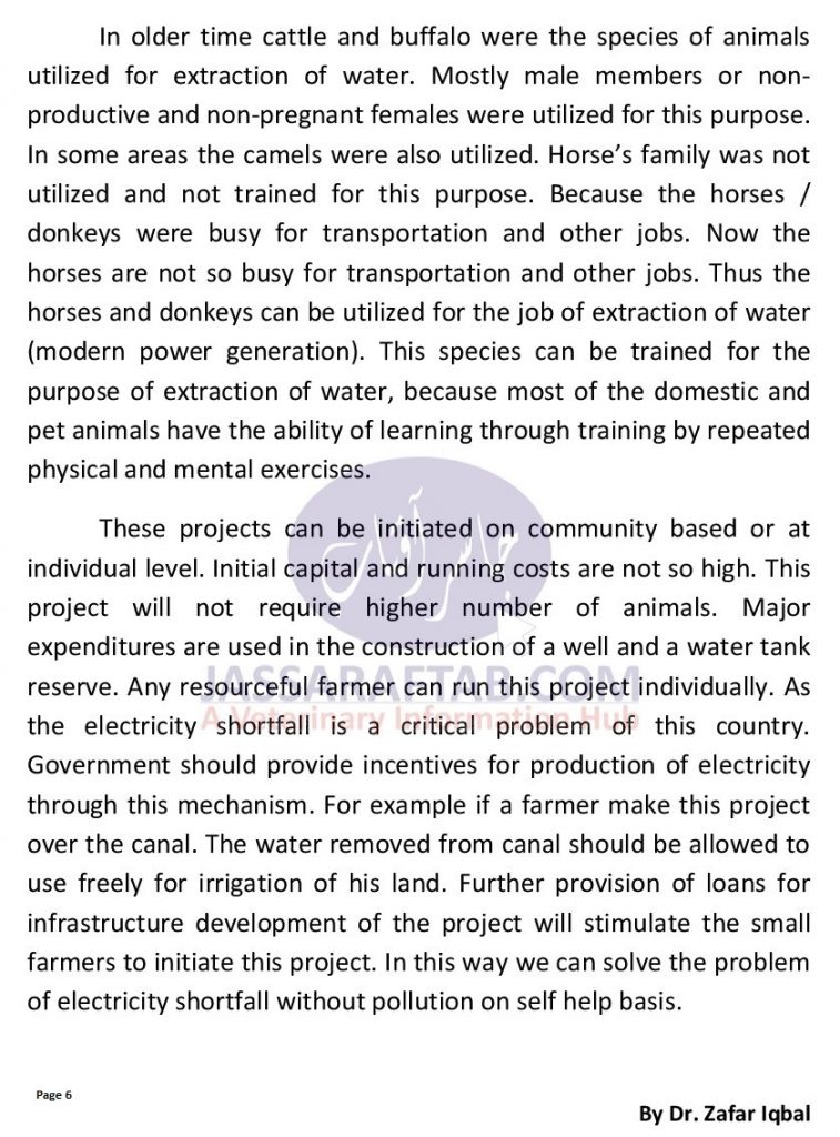 A New Dimension in Electricity Production | Electricity from Livestock Live Energy By Dr. Zafar Iqbal