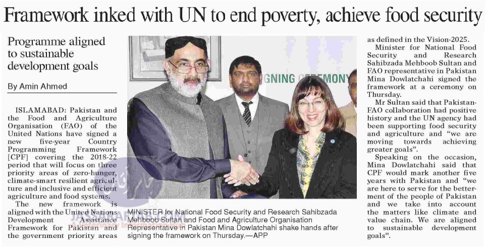 FAO Projects for Food Security