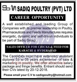 Sadiq Poultry Jobs