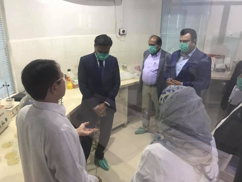 Minister Livestock Abudl Bari Pitafi at Poultry Research Institute Sindh
