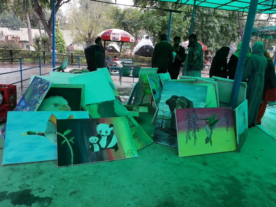 Zoo Paintings in Lahore Zoo