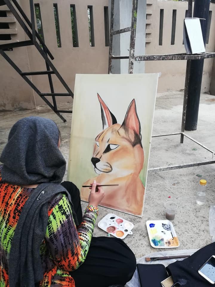 Wildlife Painting by Zoo Artist