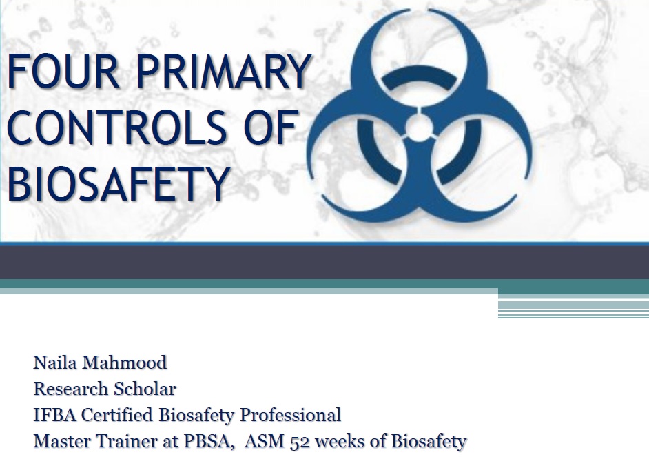Four Controls of Biosafety