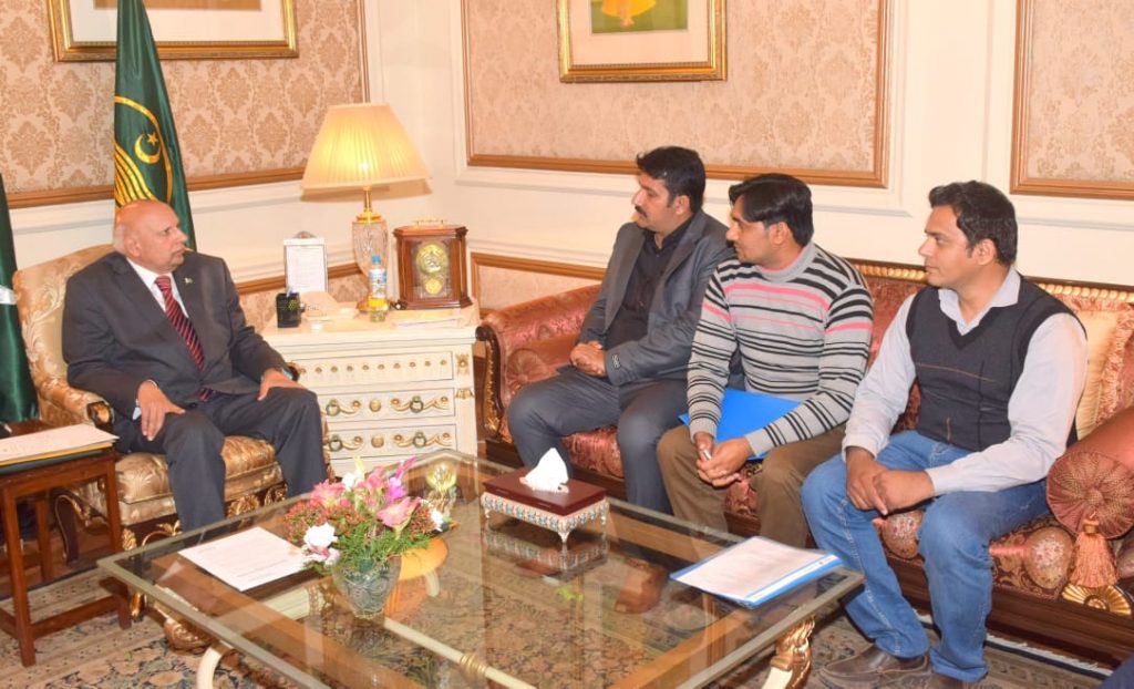 Meeting with Governor Ch. Muhammad Sarwar