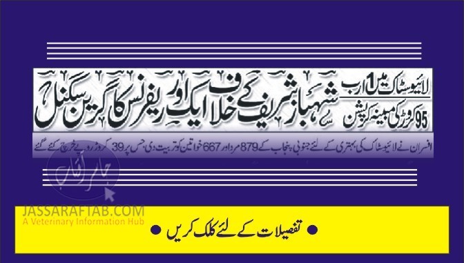 Livestock Corruption Shahbaz Sharif Scandal