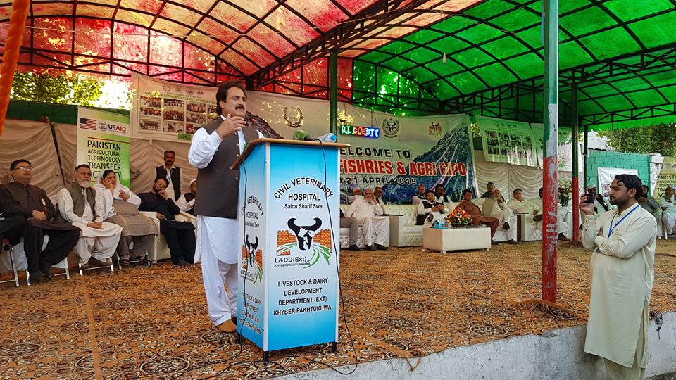 Minister Livestock Mohibullah Khan in Swat