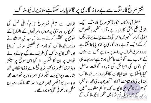 Ostrich Farming in Azad Kashmir