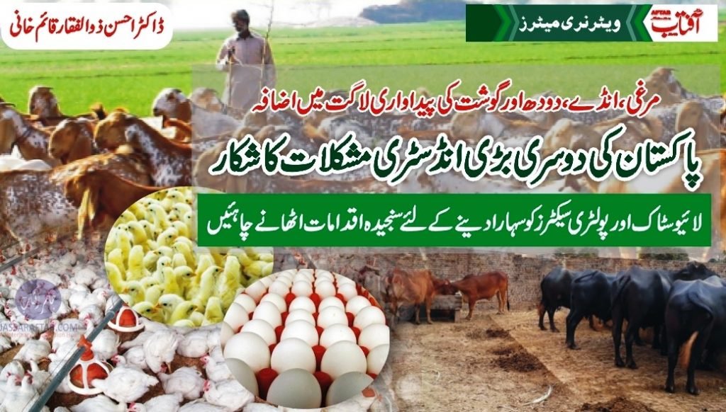 Crisis of Livestock Sector, crisis of poultry sector and crisis of dairy sector.
