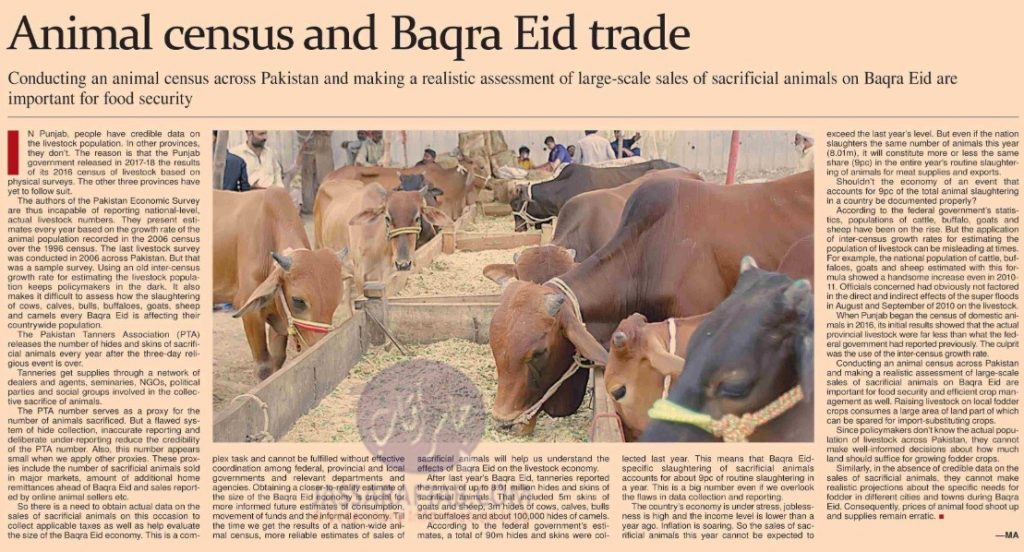 Importance of Livestock and Bakra Eid Trade