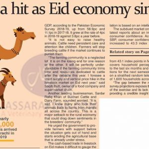 Farmers take hit as Eid economy sinks