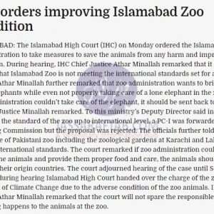 Islamabad Zoo Condition