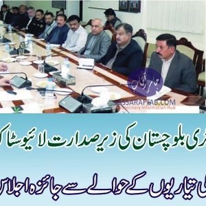 Review Meeting for Balochistan Livestock Expo