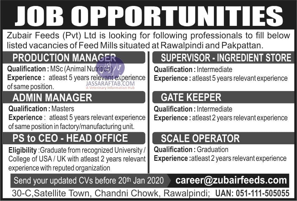 Job opportunity for nutritionist