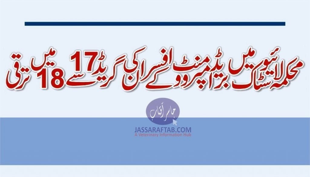 Promotion in Livestock Breed Improvement Department