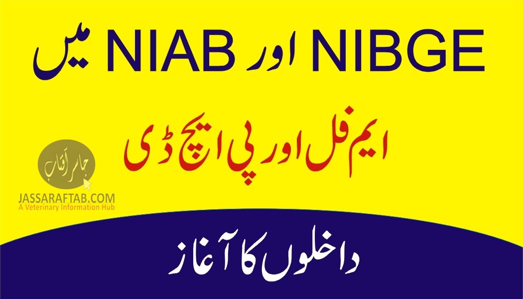 Admissions started at NIBGE and NIAB