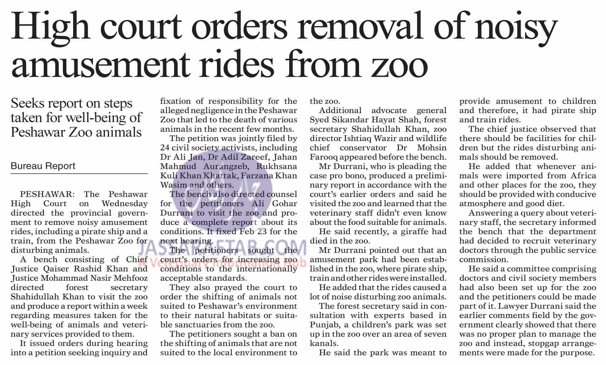 remove noisy amusement rides for the peace of animals in zoo 