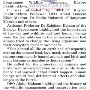 World Wildlife Day called for animal protection