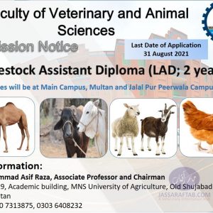 Livestock Assistant Diploma Admission