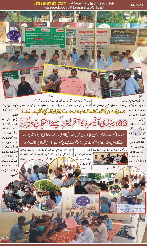 Protest of Veterinary doctors in Sindh