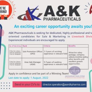 Jobs at A&K Pharmaceuticals