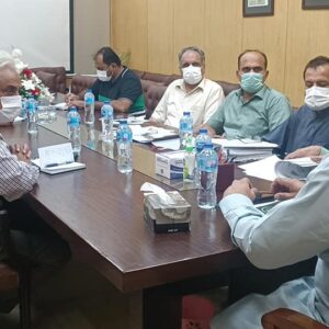 Secretary Livestock Malik Bhullah chairing a meeting