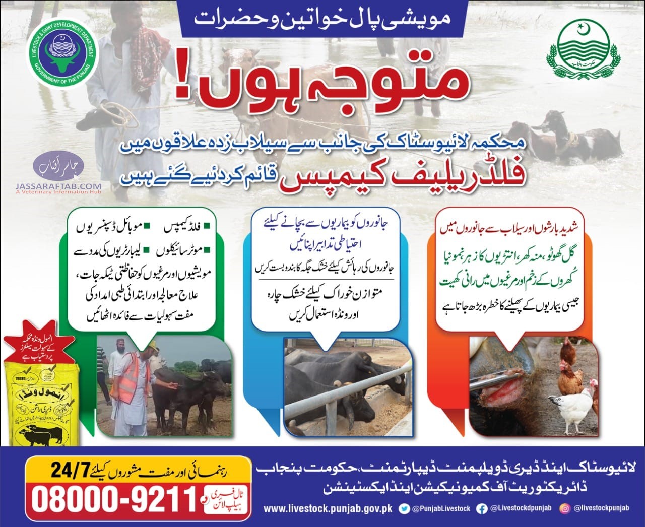 Flood Relief Camps of Livestock Department