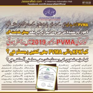 Registration of PVMA Balochistan