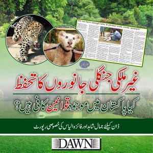 Wildlife conservation laws in Pakistan and Laws for exotic animals