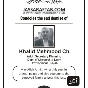 Condolence for Khalid Mehmood Death
