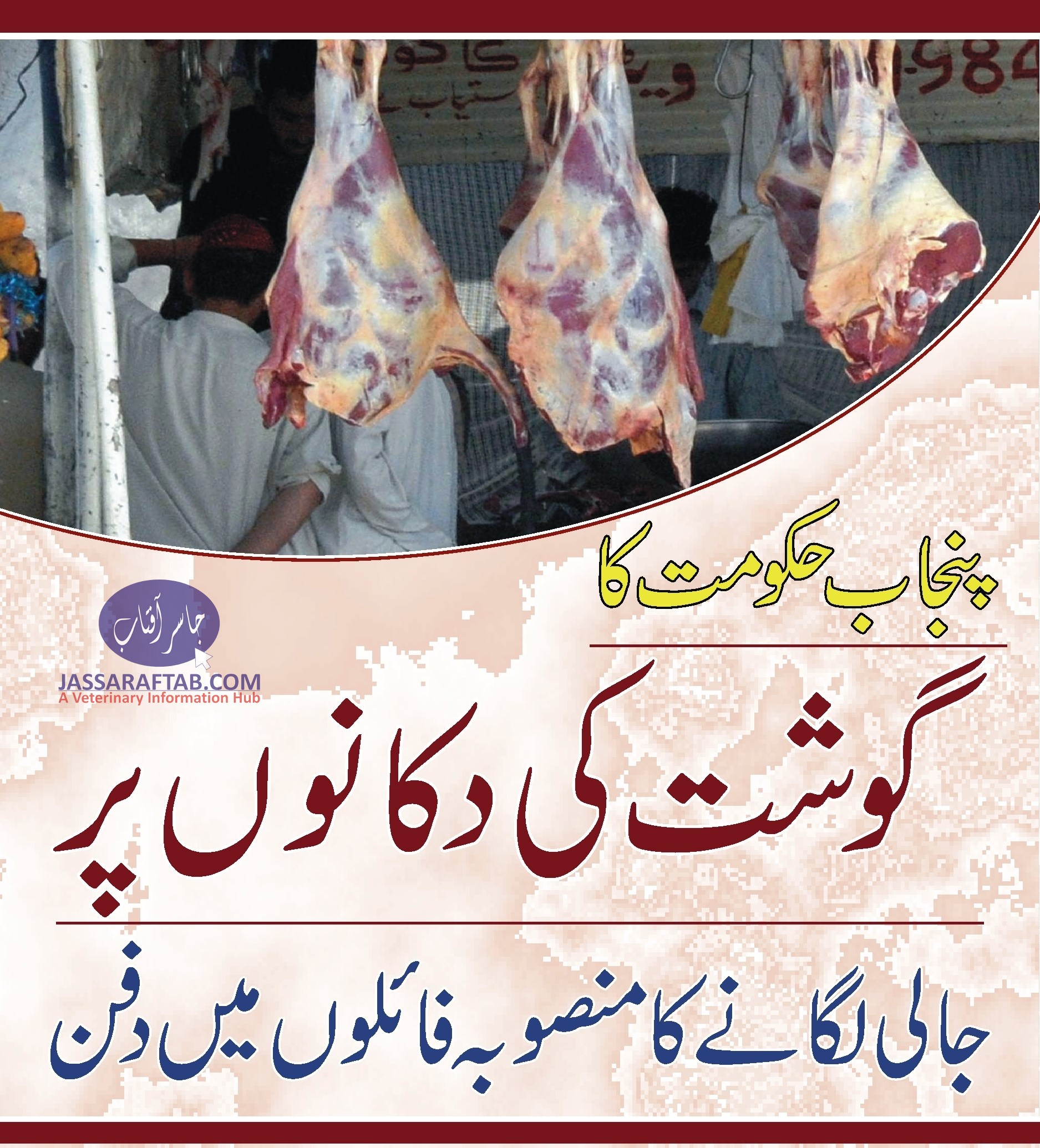 پنجاب حکومت کا گوشت کی دکانوں پر جالی لگانے کا منصوبہ فائلوں میں دفن