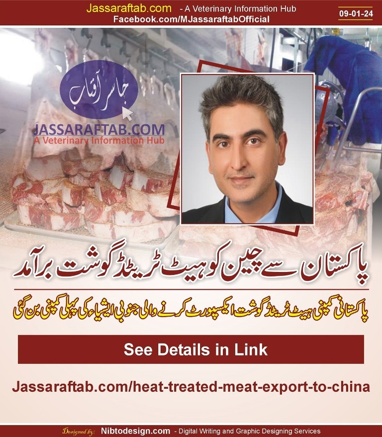 پاکستان سے چائنہ کو ہیٹ ٹریٹڈ گوشت ایکسپورٹ، آرگینک میٹ کمپنی جنوبی ایشیاء کی پہلی کمپنی