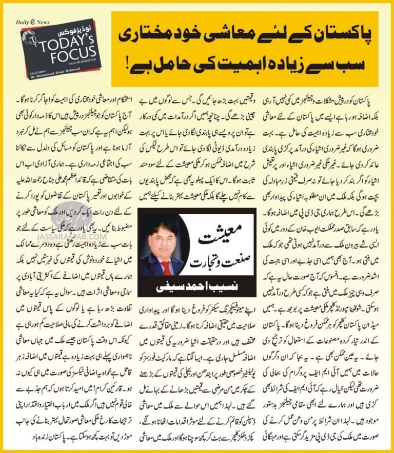 Livestock Importance in Economy | Nasib Ahmed Saifi