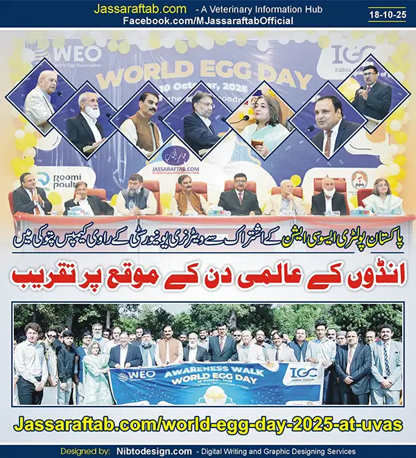 پی پی اے کے اشتراک سے ویٹرنری یونیورسٹی پتوکی کیمپس میں انڈوں کا عالمی دن منایا گیا